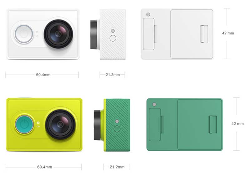 SIZE-OF-XIAOMI-YI-SPORTS-ACTION-CAMERA-GREEN-AND-WHITE