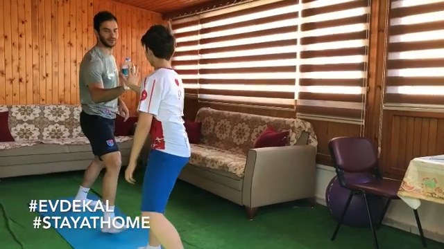 Olimpik Sporcular ile evde spor yap Türkiye