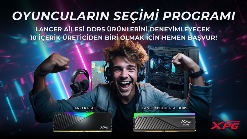 Teknoloji ve Donanım Tutkunları Dikkat! XPG LANCER RGB DDR5 ile Tanışın!